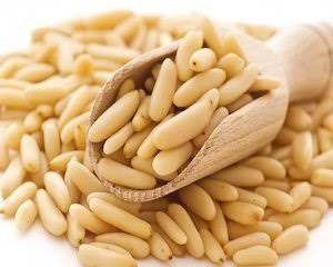 Hulled pine nut kernels
